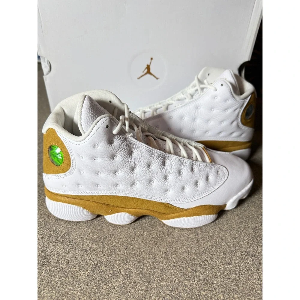 Air Jordan 13 Retro White Wheat Mens Basketball Shoes 414571-171 Size 9.5